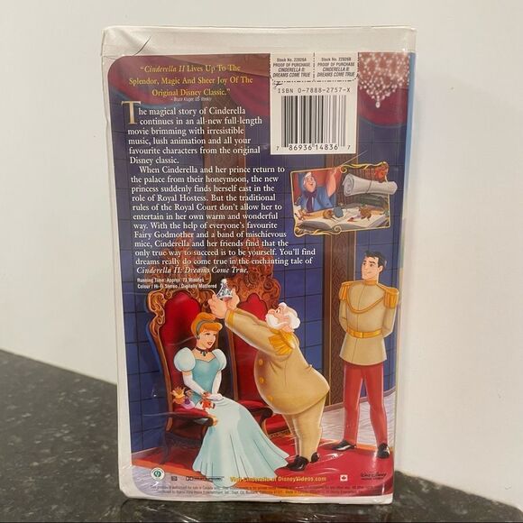 VHS 📼 Walt Disney’s Cinderella II: Dreams Come True - Picture 4 of 8